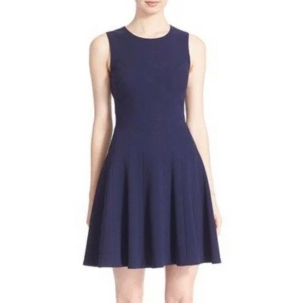 Diane Von Furstenberg Citra Fit & Flare Panel Sleeveless Career Dress, Size 14
